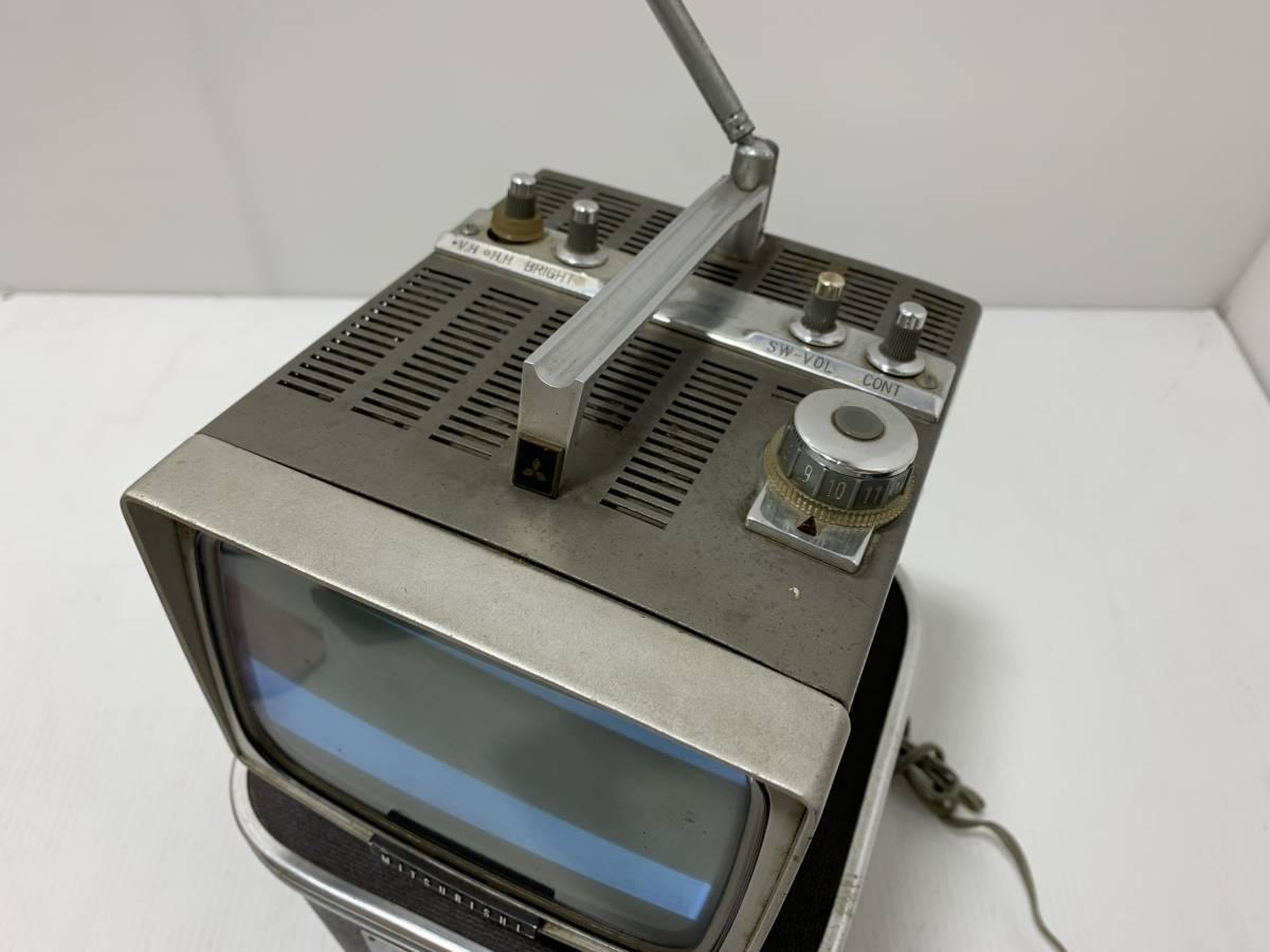 2006☆レトロ 三菱テレビ MITSUBISHI 6P-126 ブラウン管テレビ ミニ 