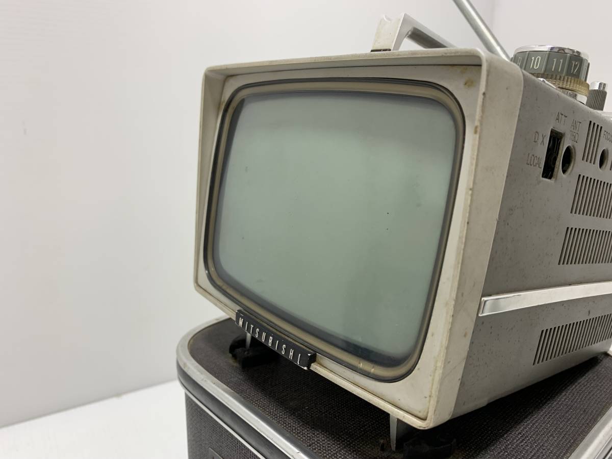 2006☆レトロ 三菱テレビ MITSUBISHI 6P-126 ブラウン管テレビ ミニ 