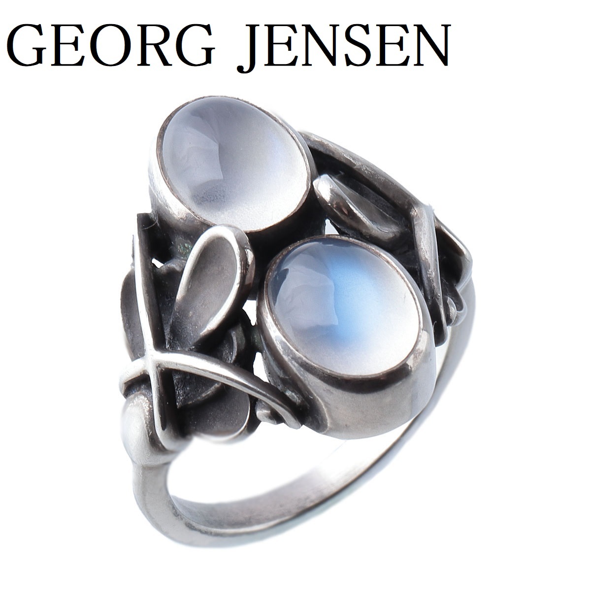 リング ジョージジェンセン ムーンストーン JENSEN GEORG シルバー 46C 