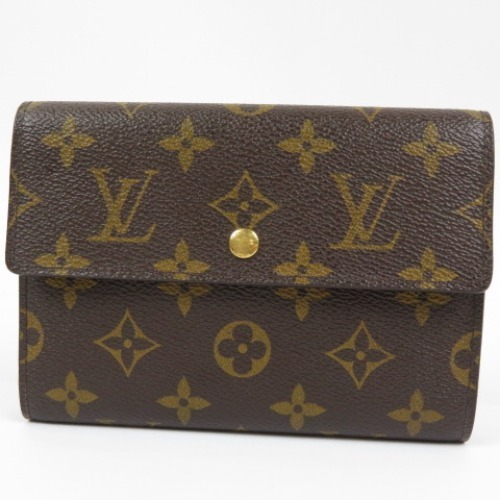【100%新品，新品】 57832 1円スタート LOUIS VUITTON ルイヴィトン パピエ ベタ無 メンズ モノグラム 三つ折り財布 PVC ブラウン レディース(モノグラムライン)｜売買されたオークション情報、yahooの商品情報をアーカ 服飾小物