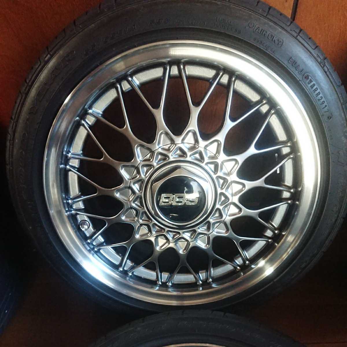 BBS 14×6J+45 100H グッドイヤー155/55-14 4本セット(センターキャップ