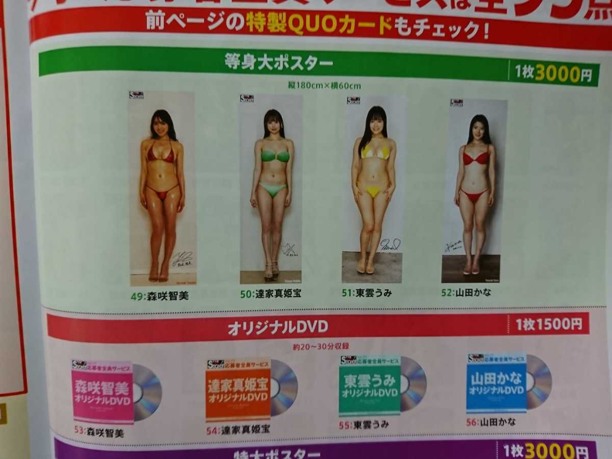 森咲智美 等身大ポスター アサ芸シークレット 応募者全員サービス 