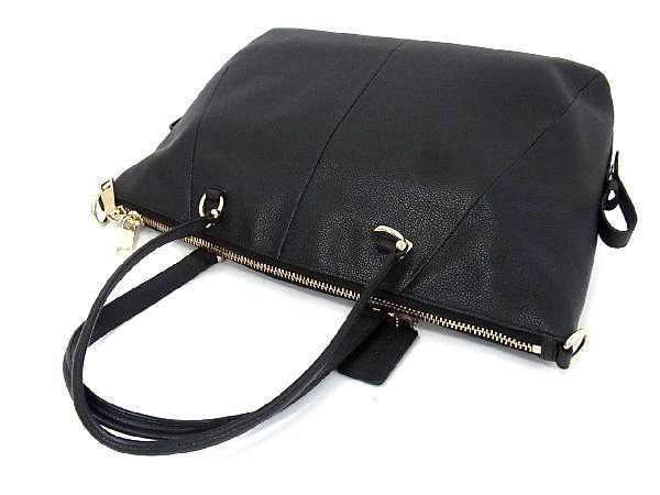 美品✨COACH コーチ 36560 レザー トートバッグ A4収納 肩掛け 黒 