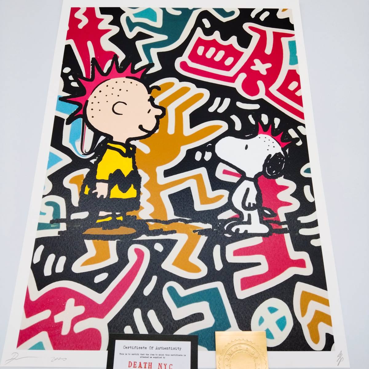 DEATH NYC 世界限定100枚 アートポスター SNOOPY スヌーピー トム