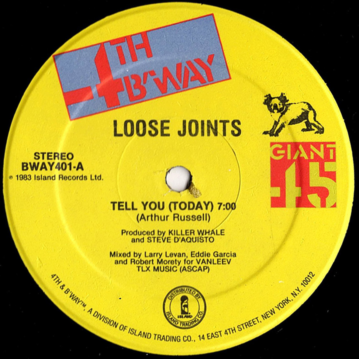 送料無料，人気 317 ソウル/ダンクラ/ディスコ/12&rsquo;&rsquo; Loose Joints Tell You Today 4th & Broadway BWAY401/1983(R&B、ソウル)｜売買されたオークション情報、yahooの商品情報をアーカイブ公開 - オークファン Ru0026B、ソウル