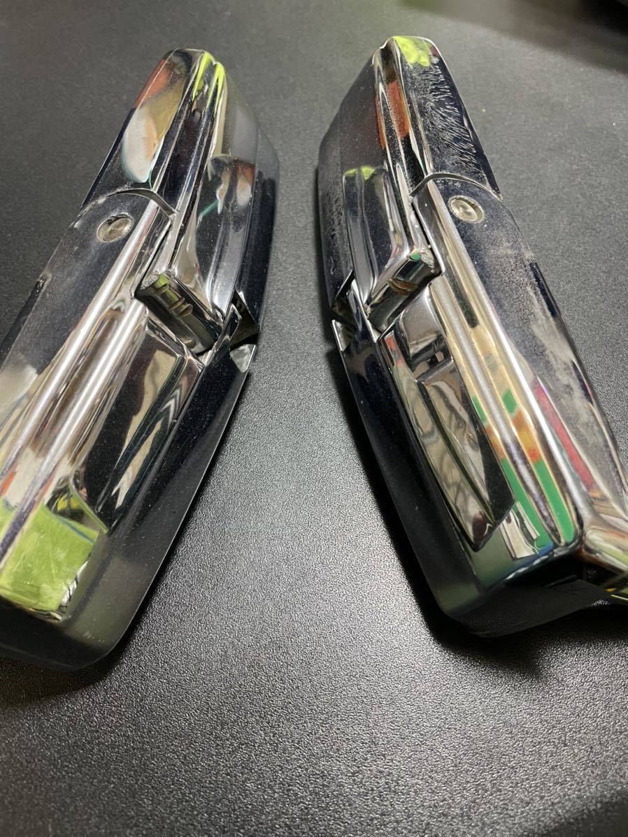 ボルボ 240 純正 メッキ リアゲートヒンジ 左右 ボルボ用 自動車