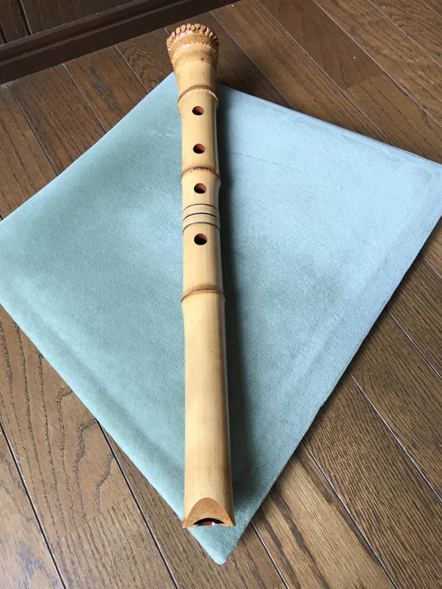 都山流精華銘高級一尺六寸菅 尺八 1尺6