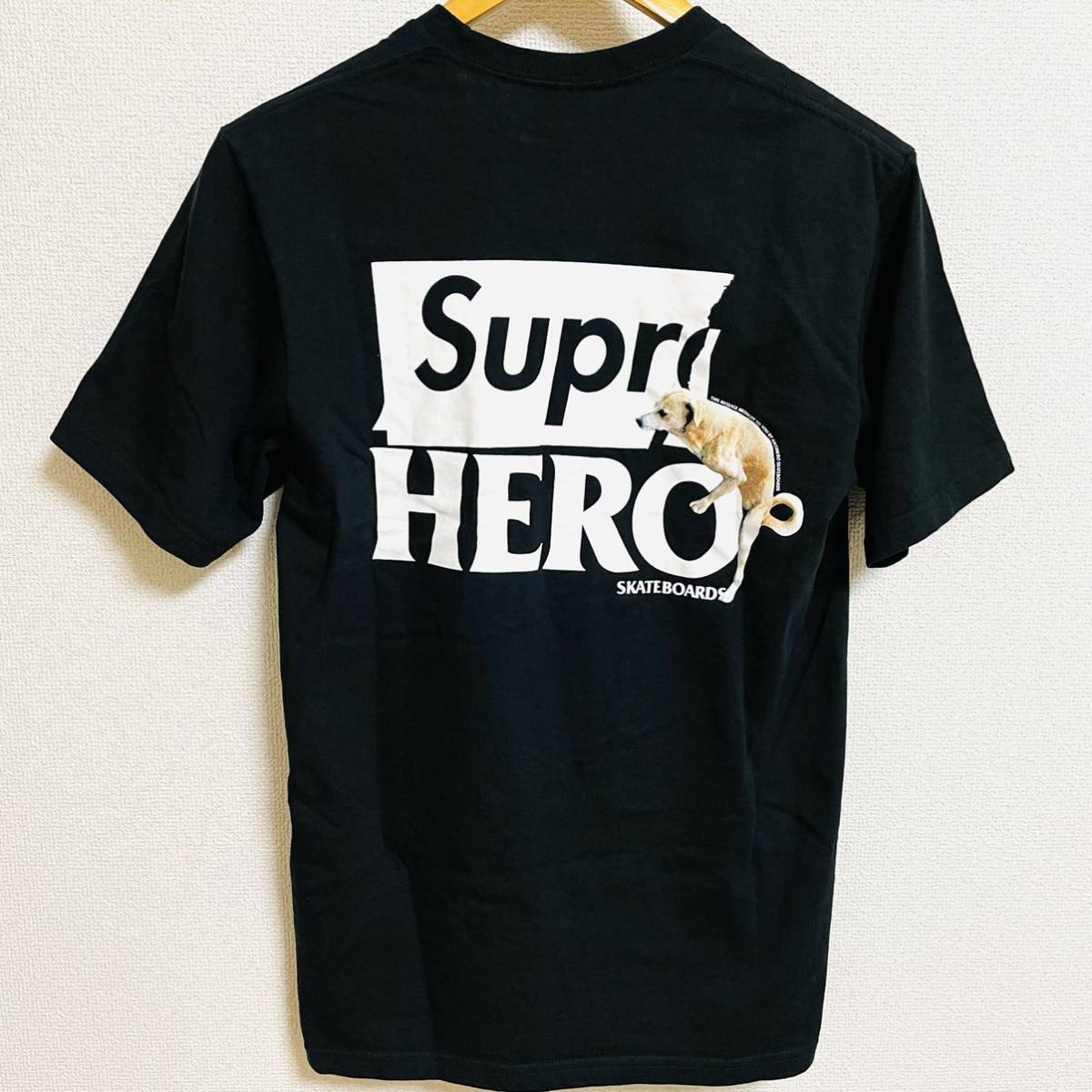 ほぼ新品 Supreme ANTIHERO Dog Tee Black White S 22ss 2022年 黒 白 
