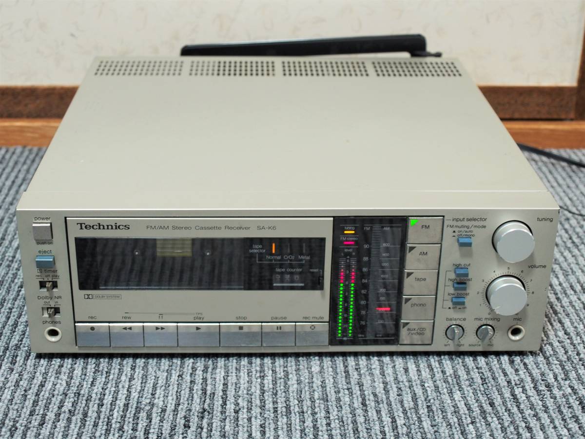 Technics SA-K6 ステレオカセットレシーバー 動作可能ジャンク品