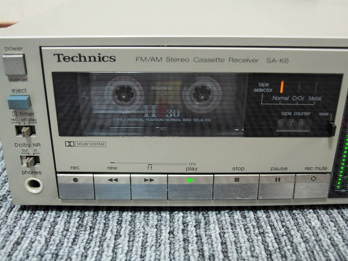 Technics SA-K6 ステレオカセットレシーバー 動作可能ジャンク品