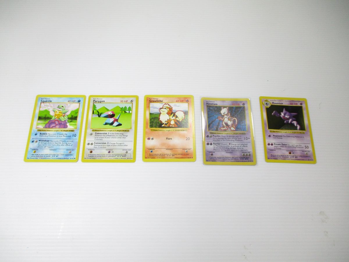 ◇ポケモンカード ポケカ 旧裏 英語版 海外 5枚セット ミュウツー 