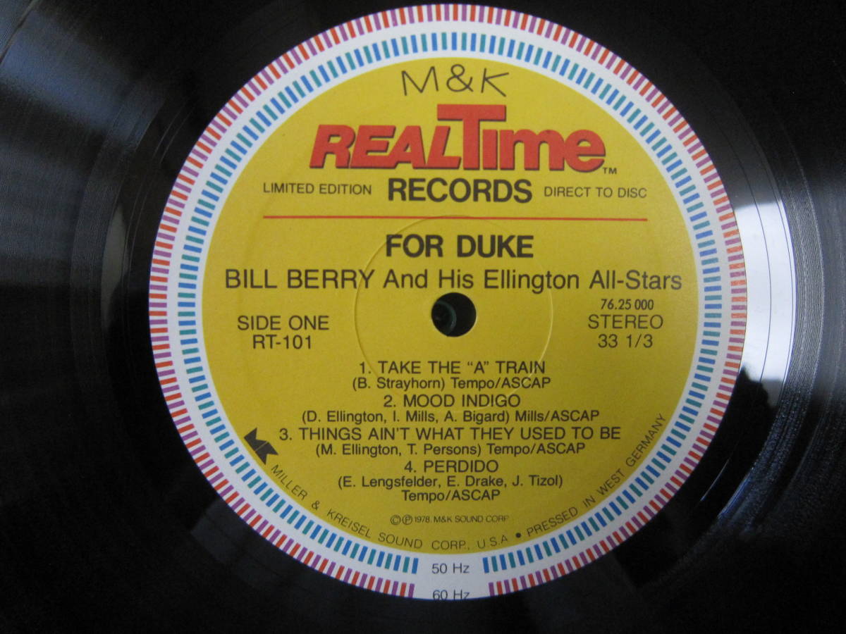M&K BILL RT-101 BERRY For Duke & REALTIME HIS STARS ALL