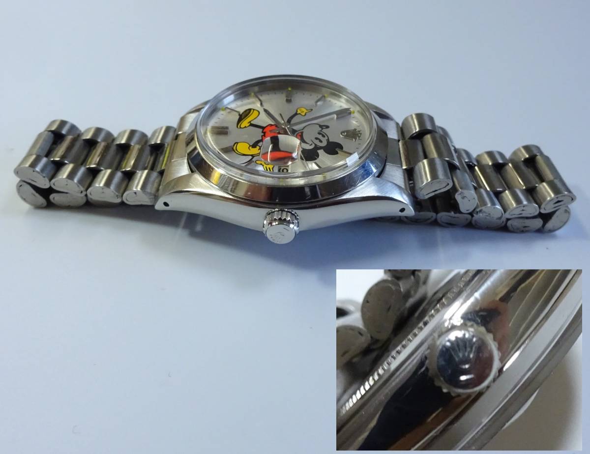 オイスターデイト ロレックス ミッキーマウス カスタム 手巻き Ref Ref 