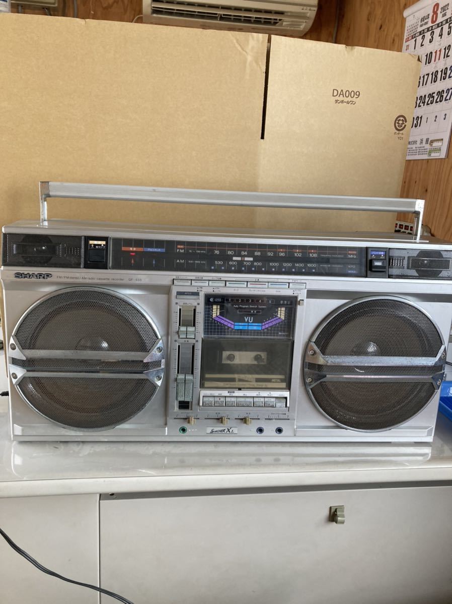 シャープ SHARP 昭和レトロ AM FM ステレオ ラジオ 動作確認済 SHARP&frasl;シャープ FM&frasl;FM stereo&frasl;AM 希少 radio STEREO アウトレット メロディーサーチャーW
