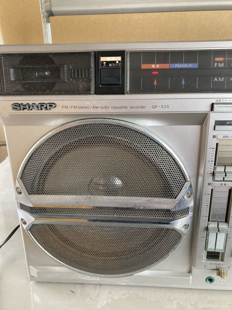シャープ SHARP 昭和レトロ AM FM ステレオ ラジオ 動作確認済 SHARP&frasl;シャープ FM&frasl;FM stereo&frasl;AM 希少 radio STEREO アウトレット メロディーサーチャーW