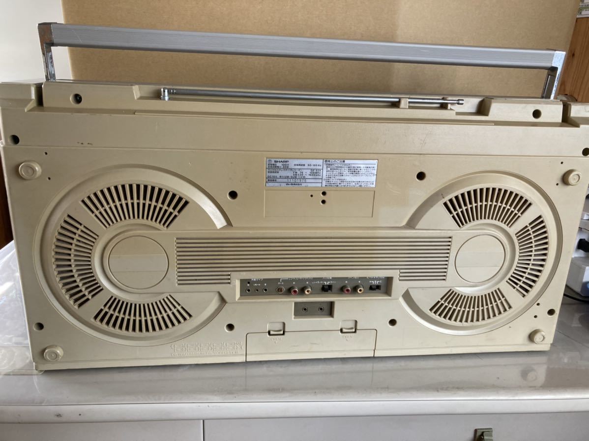 シャープ SHARP 昭和レトロ AM FM ステレオ ラジオ 動作確認済 SHARP&frasl;シャープ FM&frasl;FM stereo&frasl;AM 希少 radio STEREO アウトレット メロディーサーチャーW
