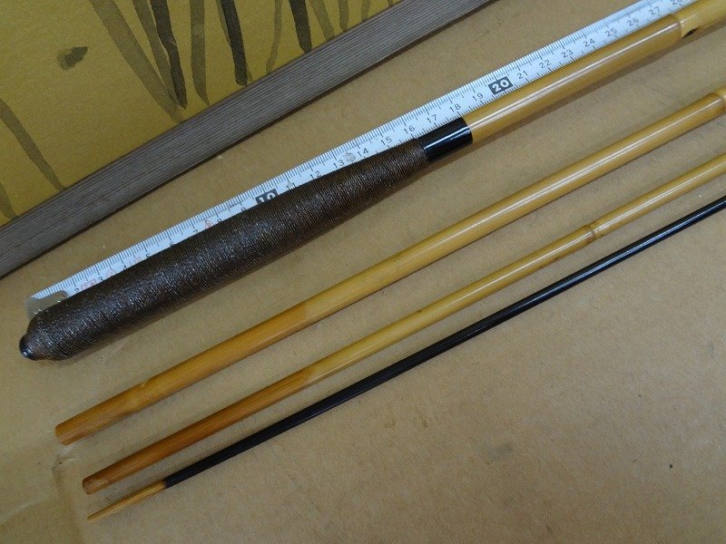 釣り道具○ヘラブナ竹竿（65） 無銘 実測344cm／和竿、ヘラ竿
