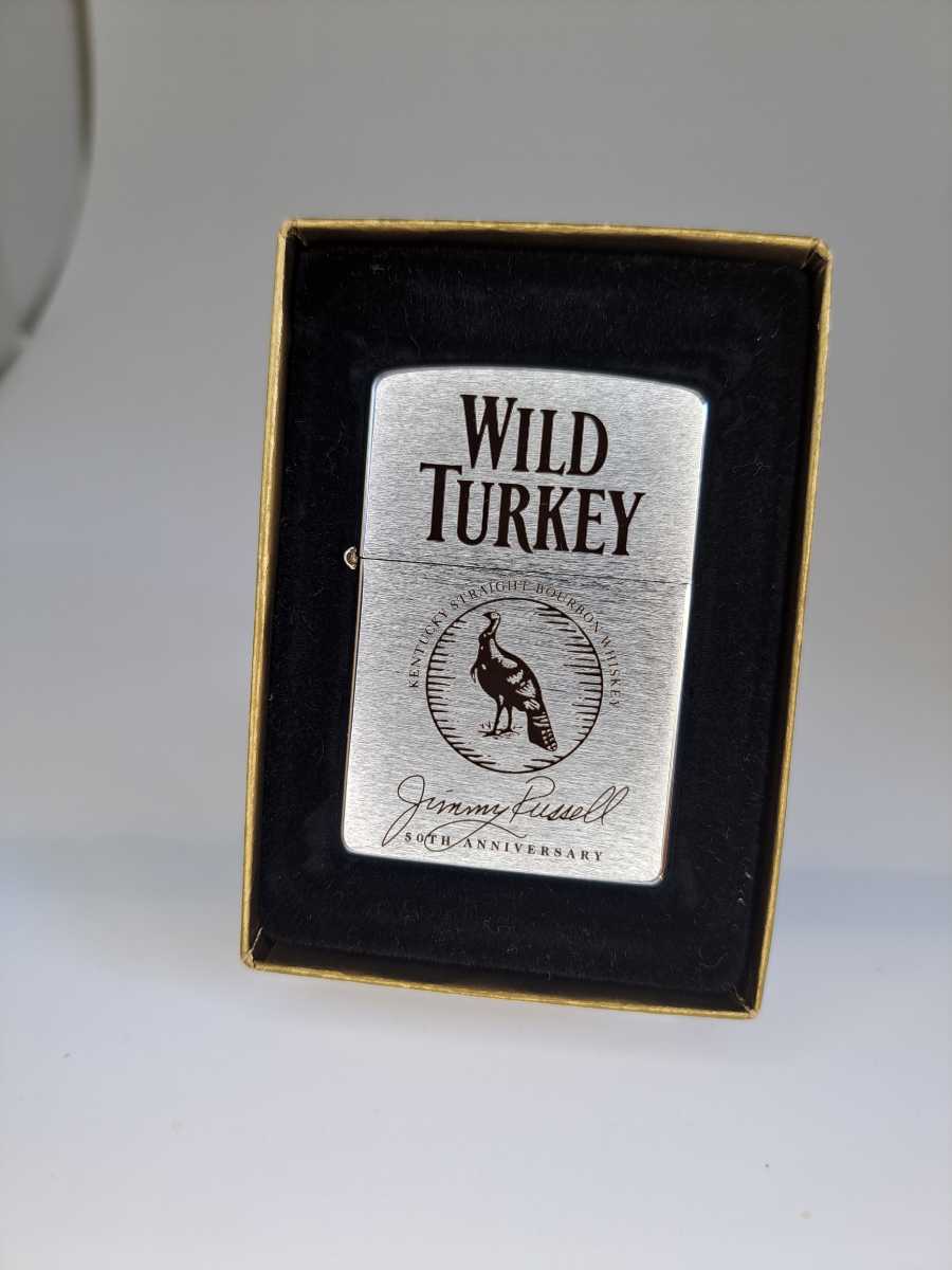 WILD TURKEY ワイルドタ－キー 50TH ANNIVERSARY 50周年記念　ZIPPO 　ジッポ　バーボン　ウィスキー　　キャンペーン商品　未使用品