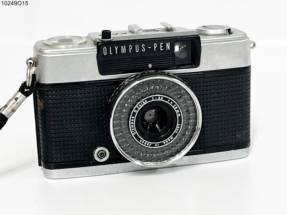 ★シャッターOK◎ OLYMPUS-PEN オリンパス ペン EE-3 D.Zuiko 1:3.5 f=28mm レンジファインダー フィルムカメラ 10249O15-8