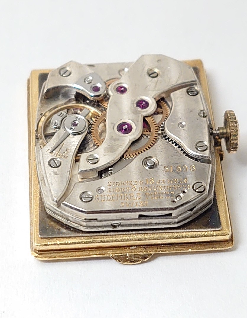 オーディマピゲトップハット形角形ムーヴ18KYG手巻き