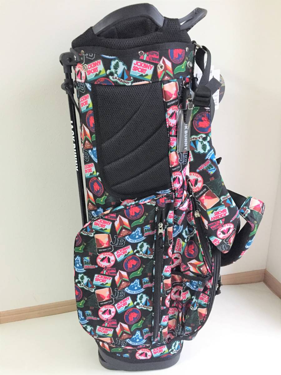 新品 最新 ジャックバニー JACK BUNNY スタンド ワッペン柄 キャディ