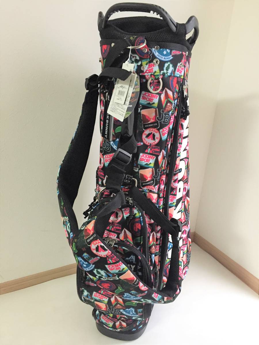 新品 最新 ジャックバニー JACK BUNNY スタンド ワッペン柄 キャディ