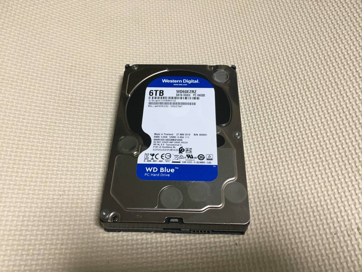 WESTERN DIGITAL WD60EZAZ 3.5インチ 内蔵HDD(6TB)