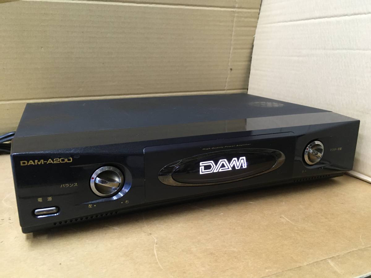 160W＋160W カラオケ用 パワーアンプ DAM-A200 音出し確認済み 第一興
