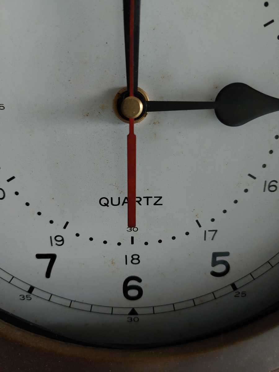 船舶時計 QUARTZ アンティーク オブジェ ヴィンテージ 壁掛け時計