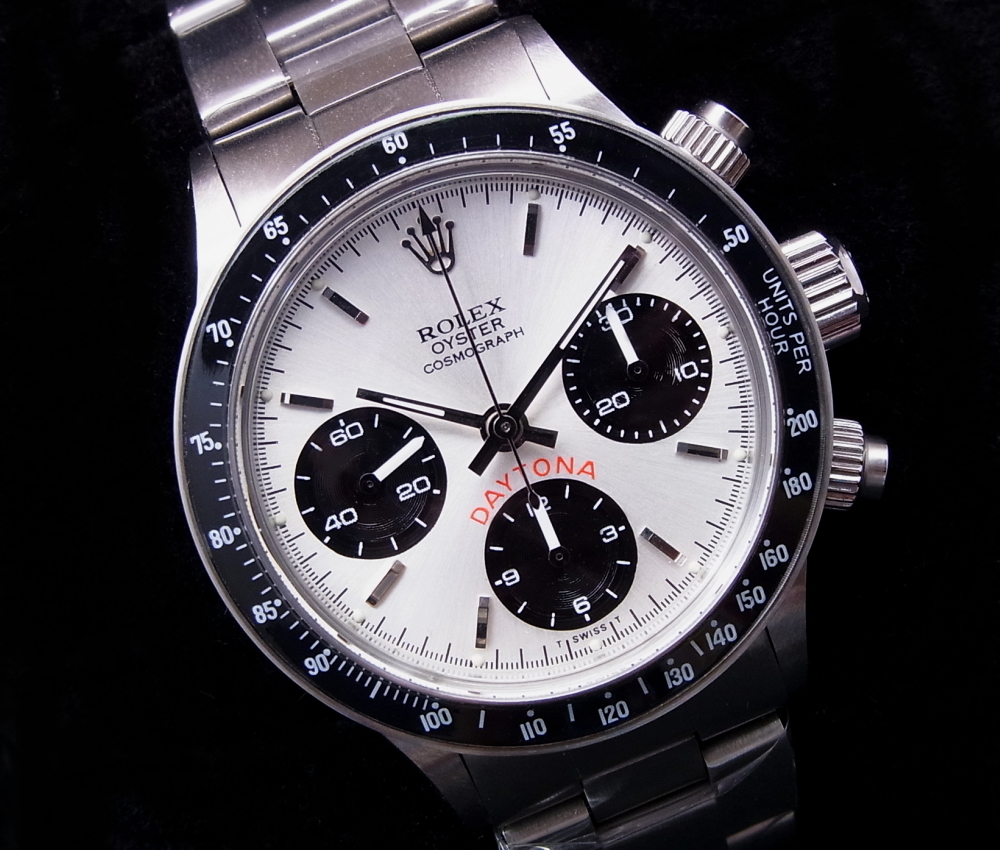 0 ビンテージカスタム 稀少 BIG Silver Valjoux(バルジュー)7750