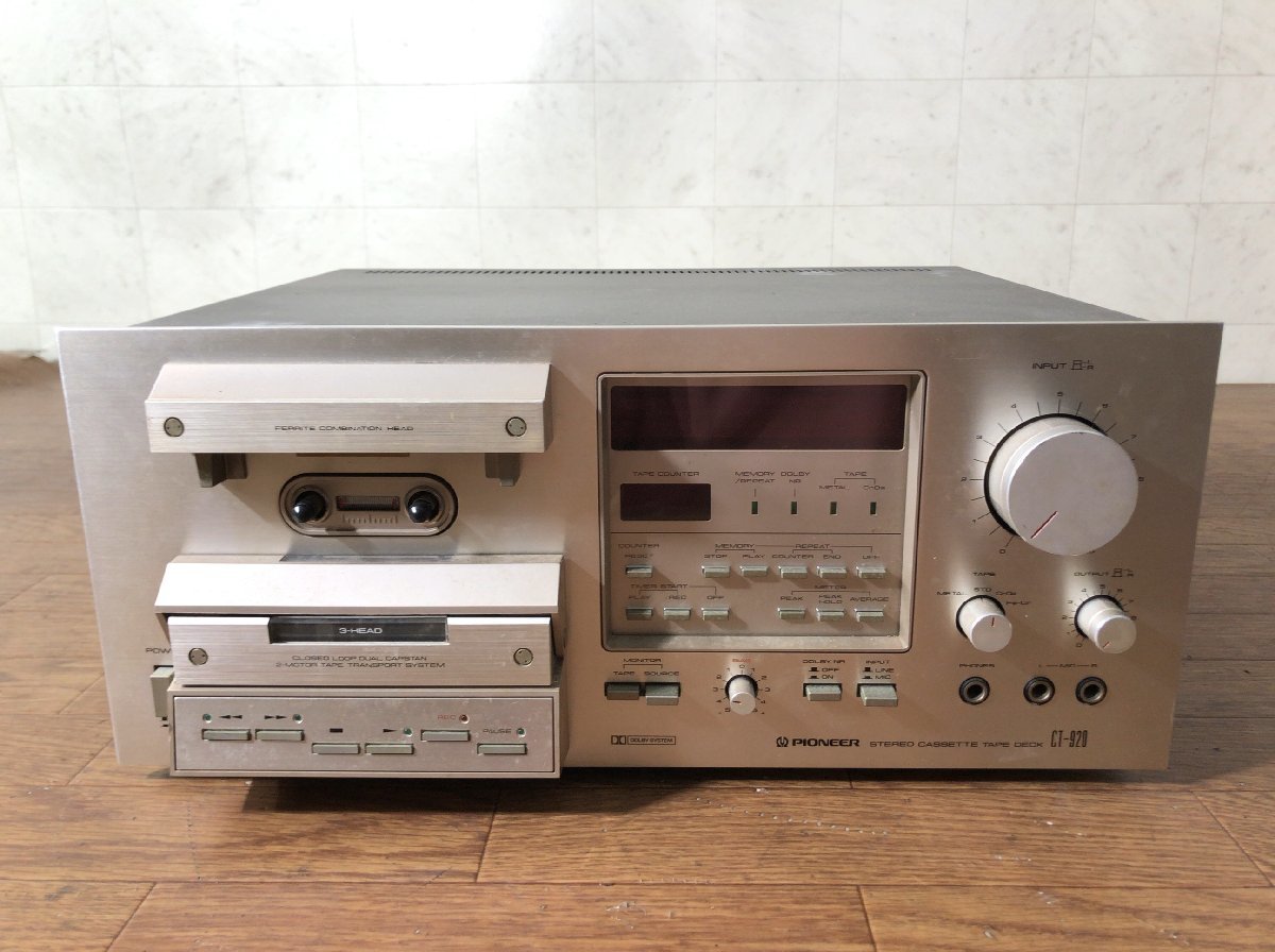 Pioneer CT-920 パイオニア カセットデッキ○D074B042