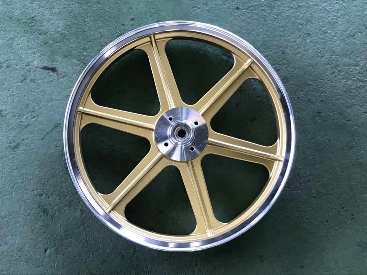 KH250 KH400 キャスト ホイール チューブレス ゴールド 前後 セット 18