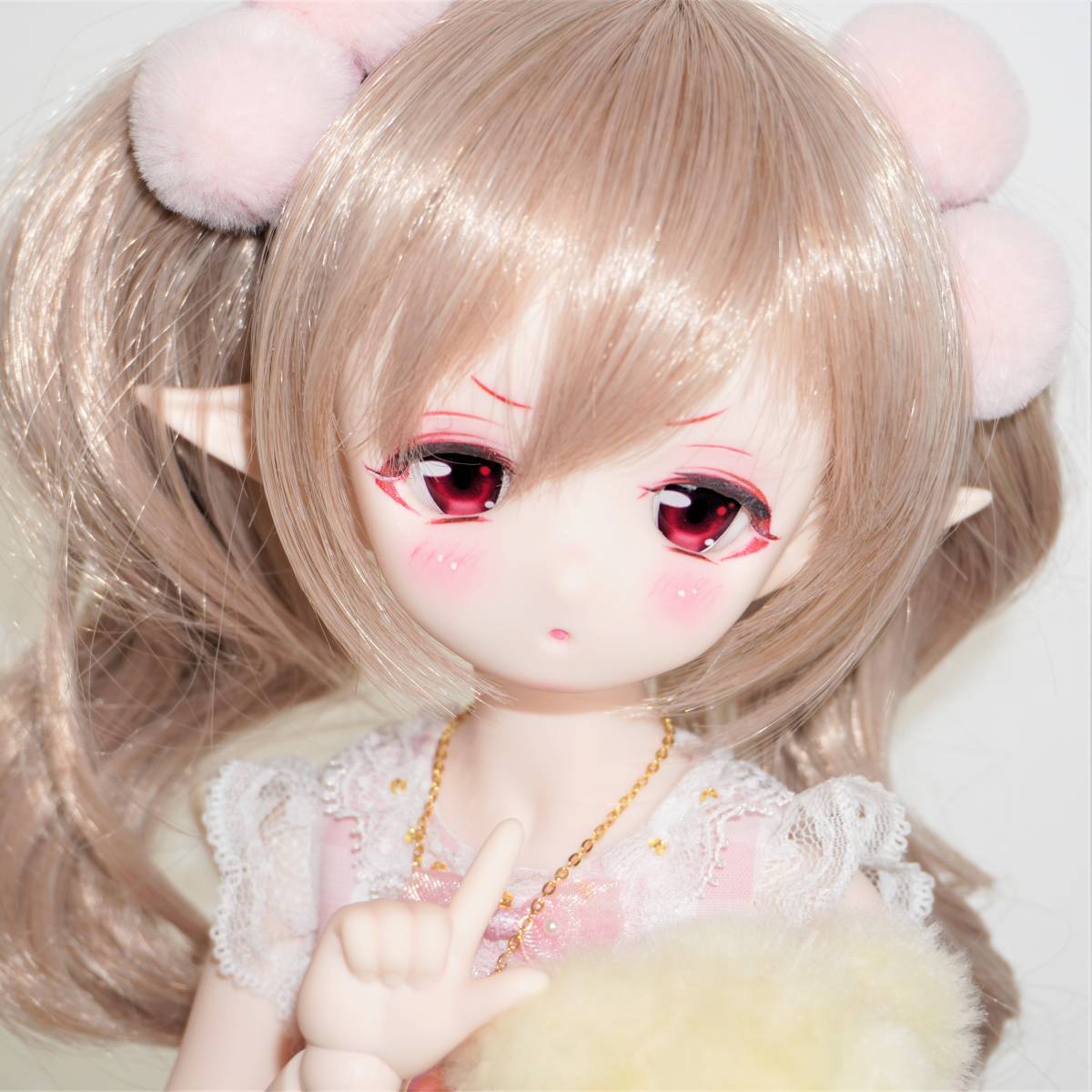 DDH-01 カスタムヘッド セミホワイト ソフビ盛り + 碁石アイ DDH-01 カスタムヘッド セミホワイト ソフビ盛り + 碁石アイ