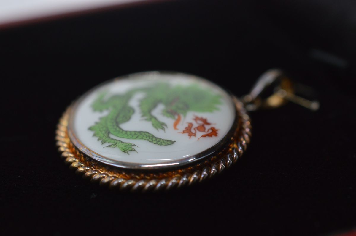 241S 0828G40) MEISSEN マイセン ネックレストップ 2点セット SV925 