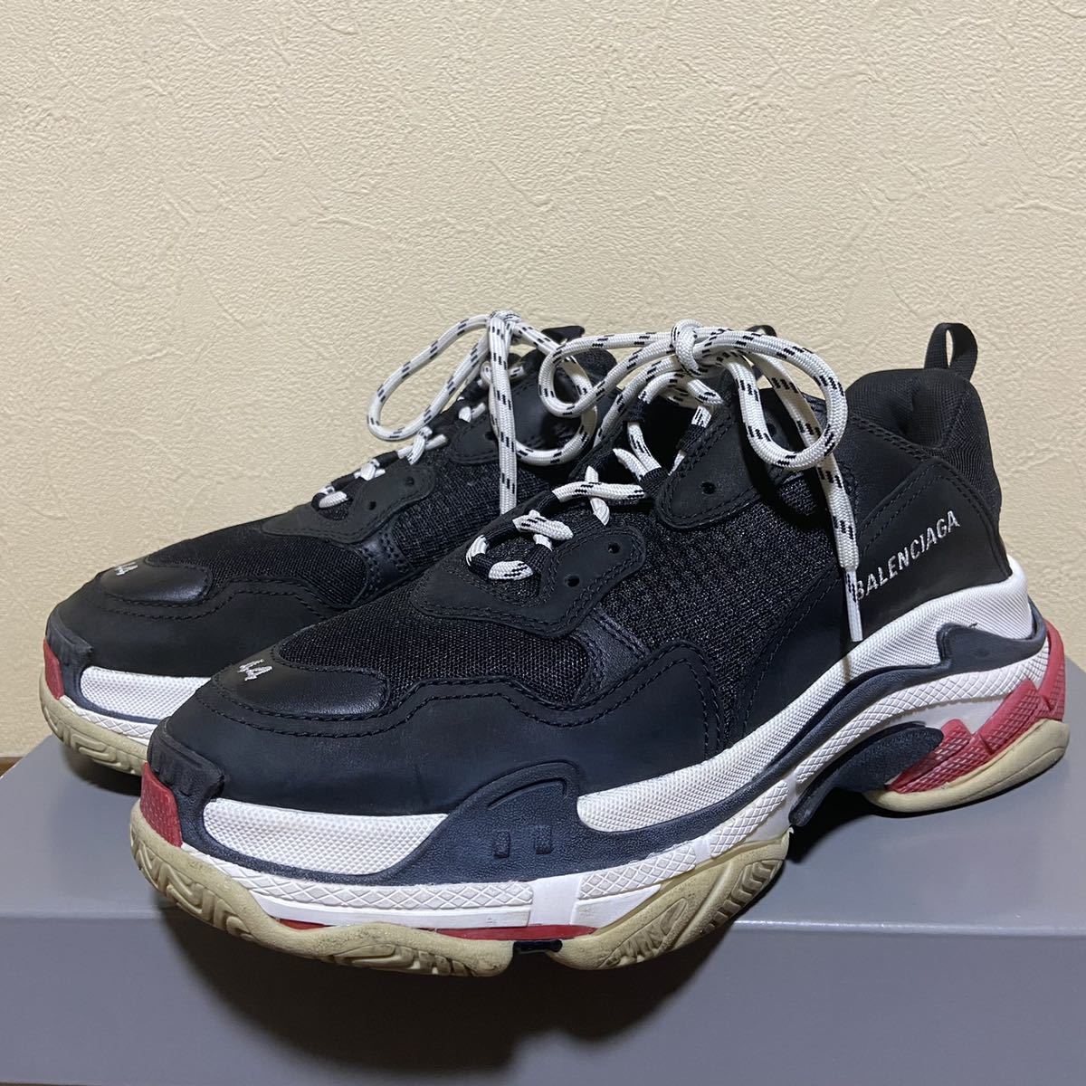 お買い得，100%新品 名作 BALENCIAGA バレンシアガ triple s トリプルエス 44(男性用)｜売買されたオークション情報、yahooの商品情報をアーカイブ公開 - オークファン 男性用