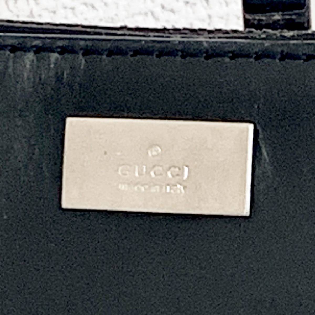 B　グッチ　GUCCI　ショルダーバッグ　ポシェット　ブラック　019・0349 1円 【美品】 GUCCI グッチ 019 0349 002214 キャンバス×レザー