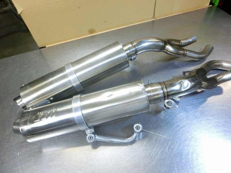 v-max1200 スーパートラップ4本出しスリップオンマフラー V