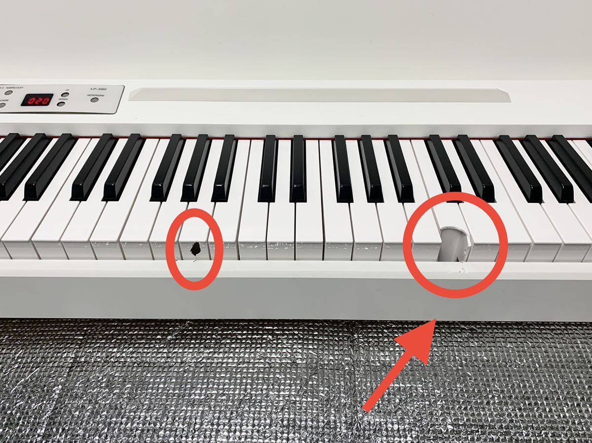 KORG 電子ピアノ LP-380 現状品、音出し確認済み、ジャンク扱い 【公式