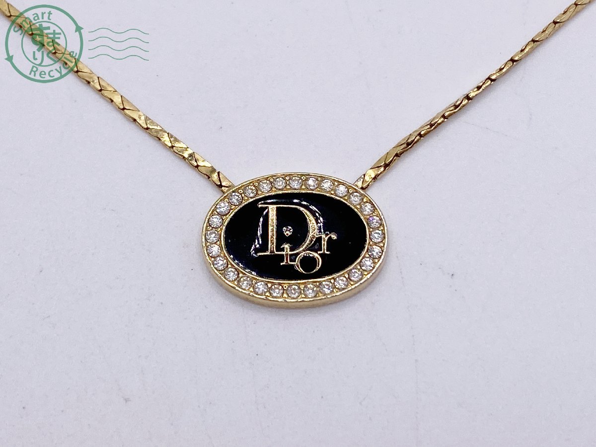 0870338 ▽ Christian Dior ディオール ネックレス ラインストーン
