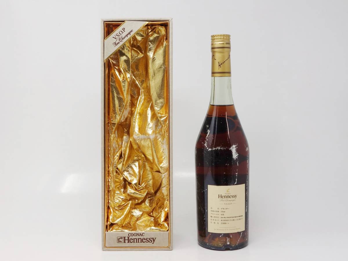 未開栓 Hennessy VSOP ヘネシー スリムボトル 箱入 700ml 40％ 古酒 外