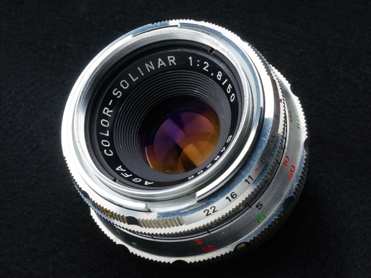 返品保証】 アグファ Agfa SILETTE COLOR-SOLINAR 50mm F2.8 カメラ
