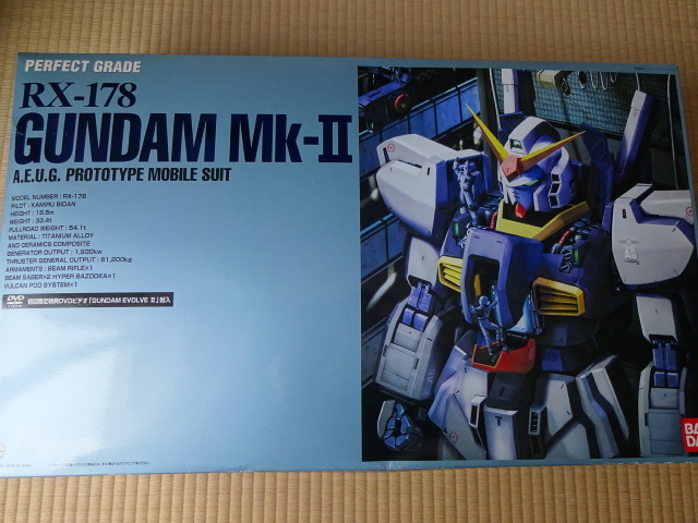 未組立バンダイ PG 1/60 RX-178 ガンダムMk-Ⅱ (エゥーゴカラー) 初回 