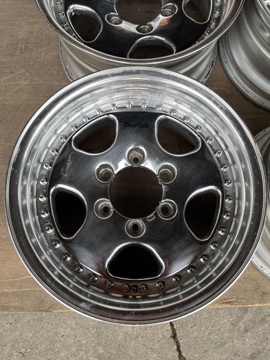 深リム Deerfield ディアフィールド 16インチ 8J 6穴 PCD139.7 