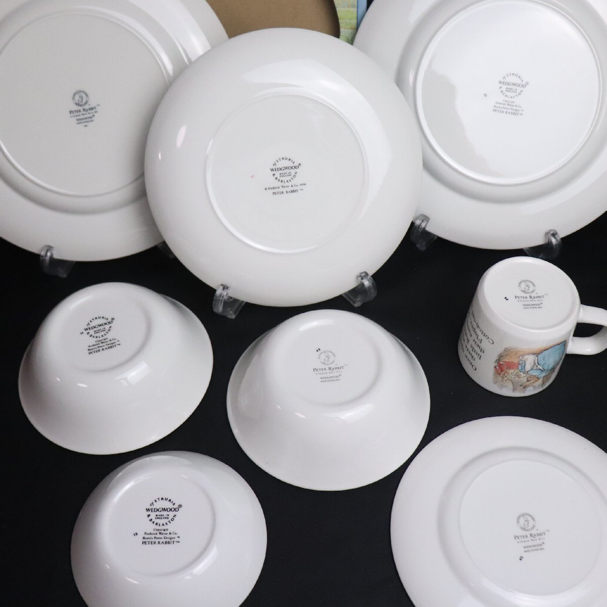1円 WEDGWOOD ウェッジウッド ピーターラビット 洋食器 8個 まとめて