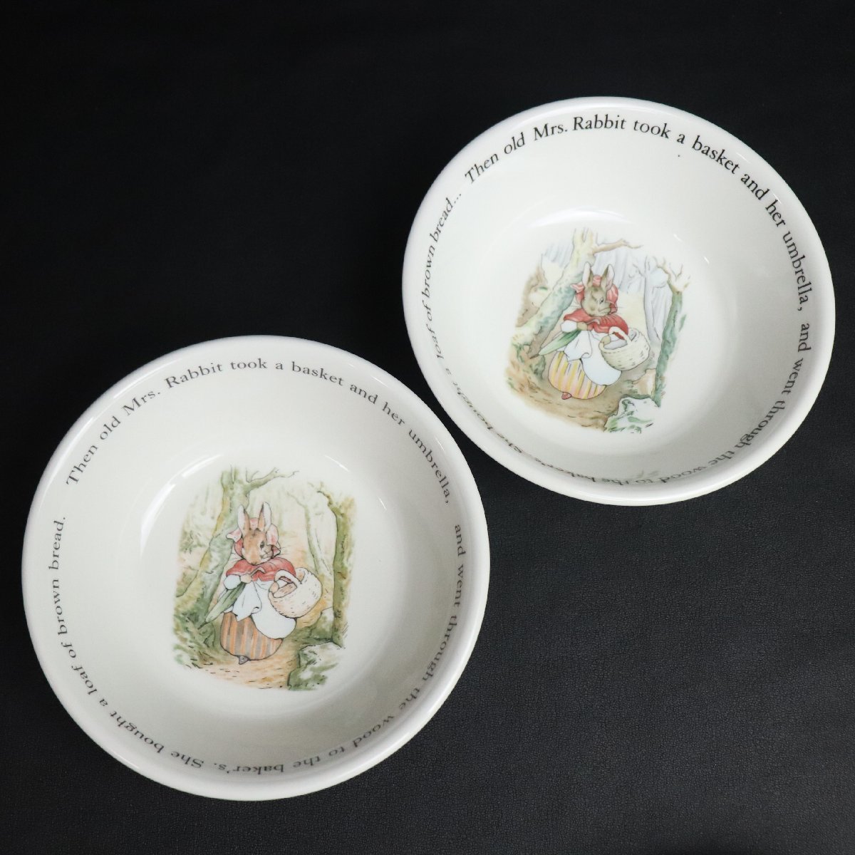[ウェッジウッド][英国製]刻印付 ピーターラビット食器セット 絵本デザイン8点 1円 WEDGWOOD ウェッジウッド ピーターラビット 洋食器 8個 まとめて