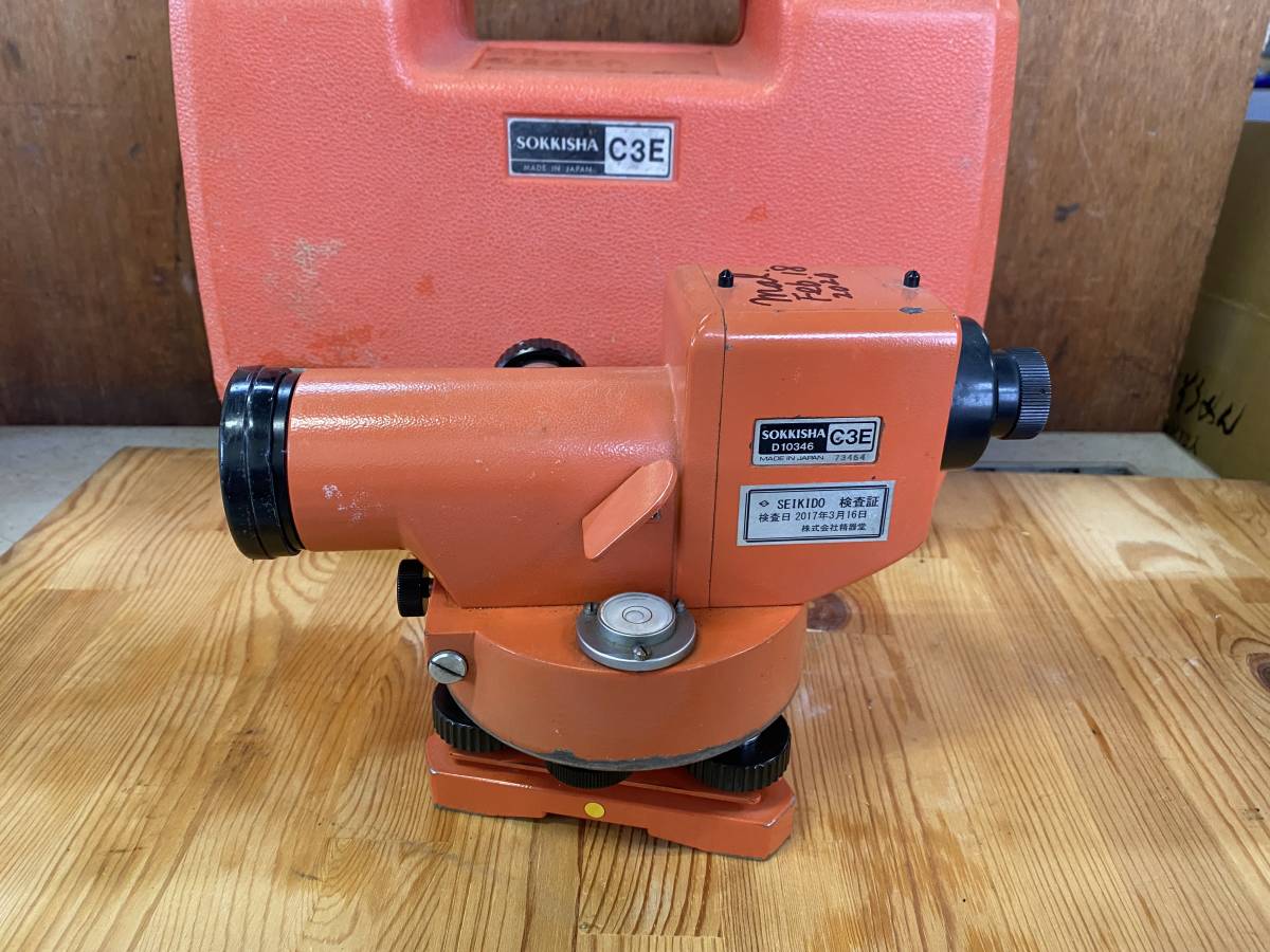 新品，得価 J1156 SOKKISHA 測機舎 自動レベルC3E オートレベル 測定器 測量 工具 DIY(測量、角度計)｜売買されたオークション情報、yahooの商品情報をアーカイブ公開 - オークファン 測量、角度計