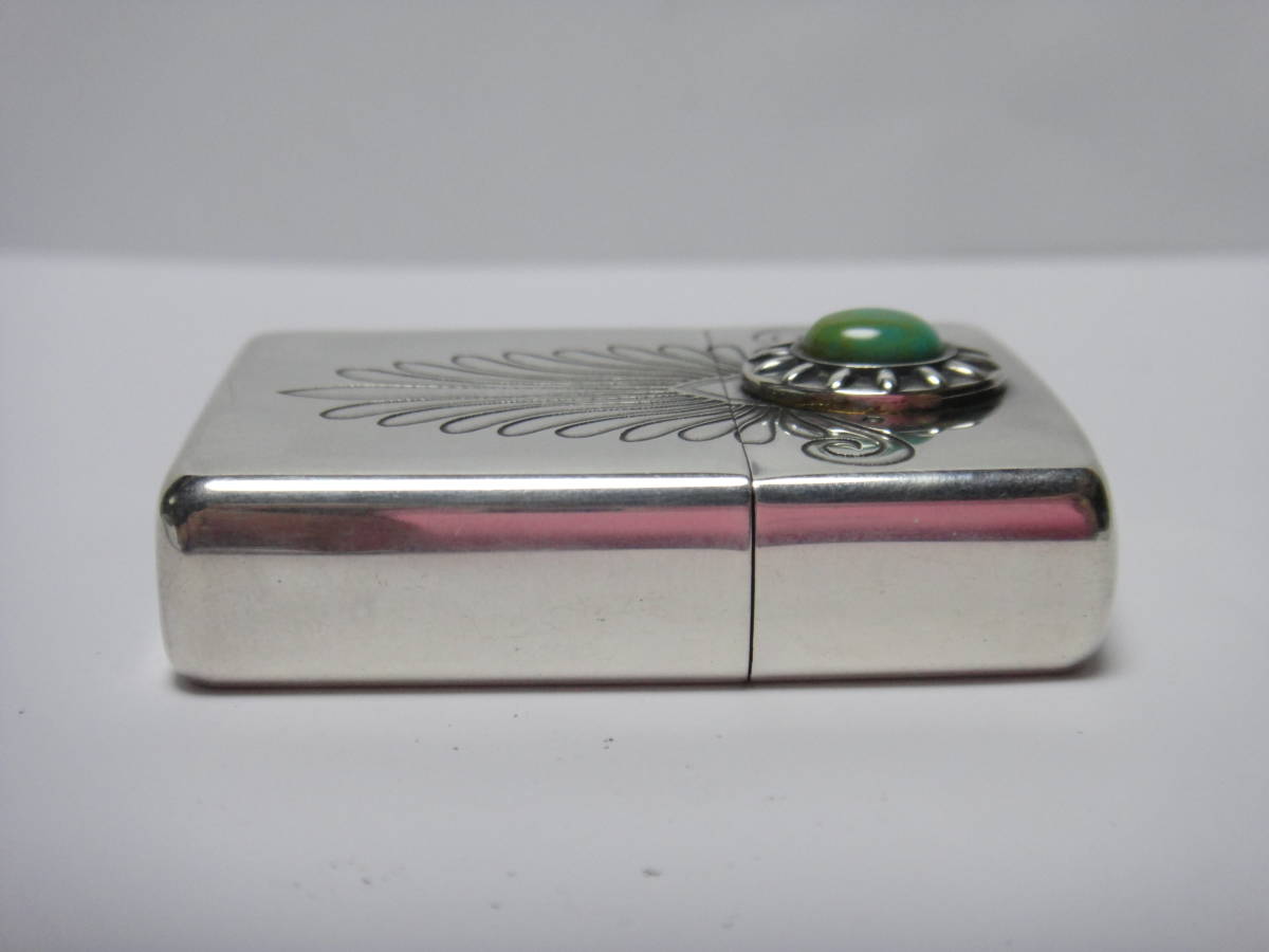 アーマー ターコイズ ZIPPO ARMOR ジッポー 希少 04 3Dレーザー 貼 