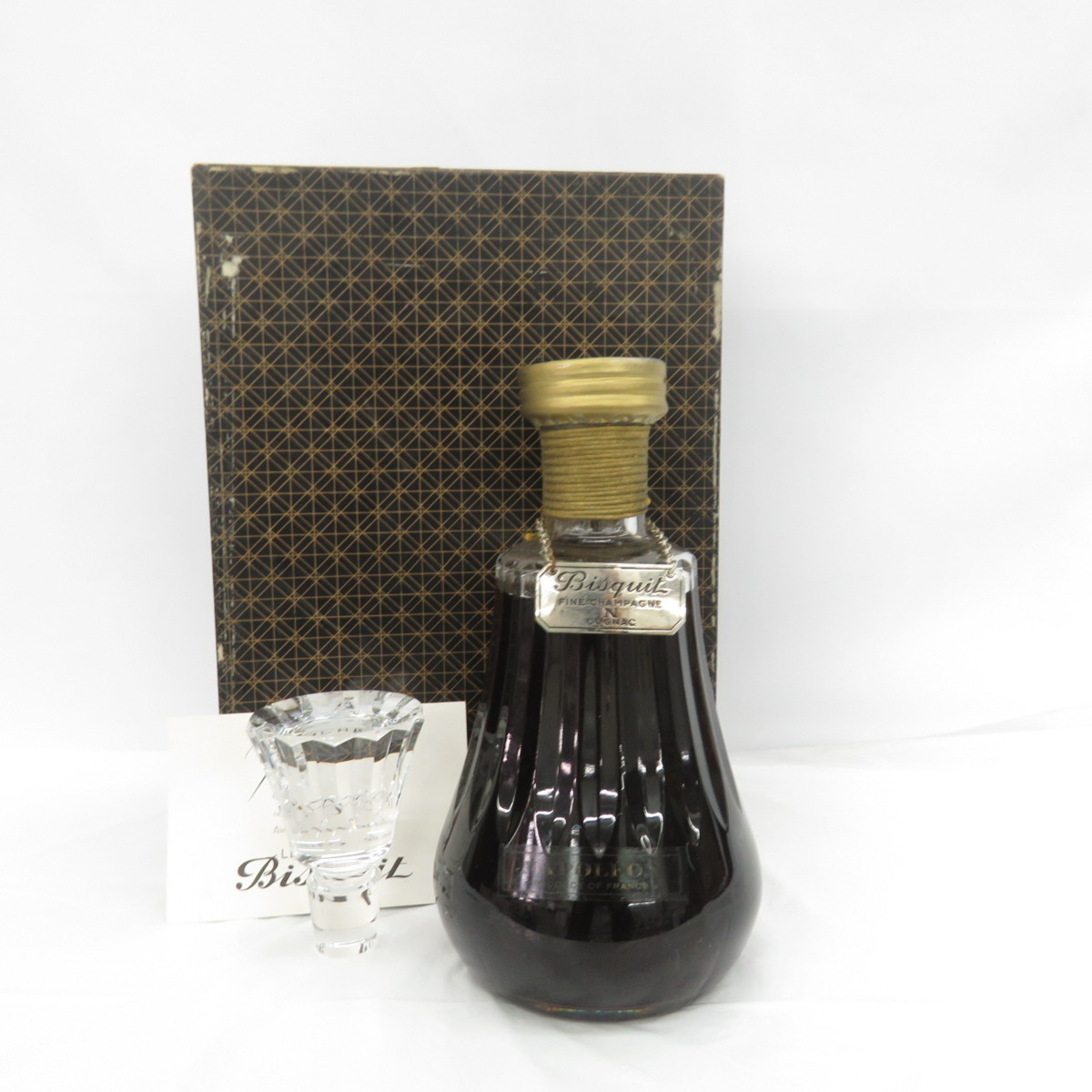 未開栓】Bisquit ビスキー ナポレオン バカラボトル ブランデー 700ml