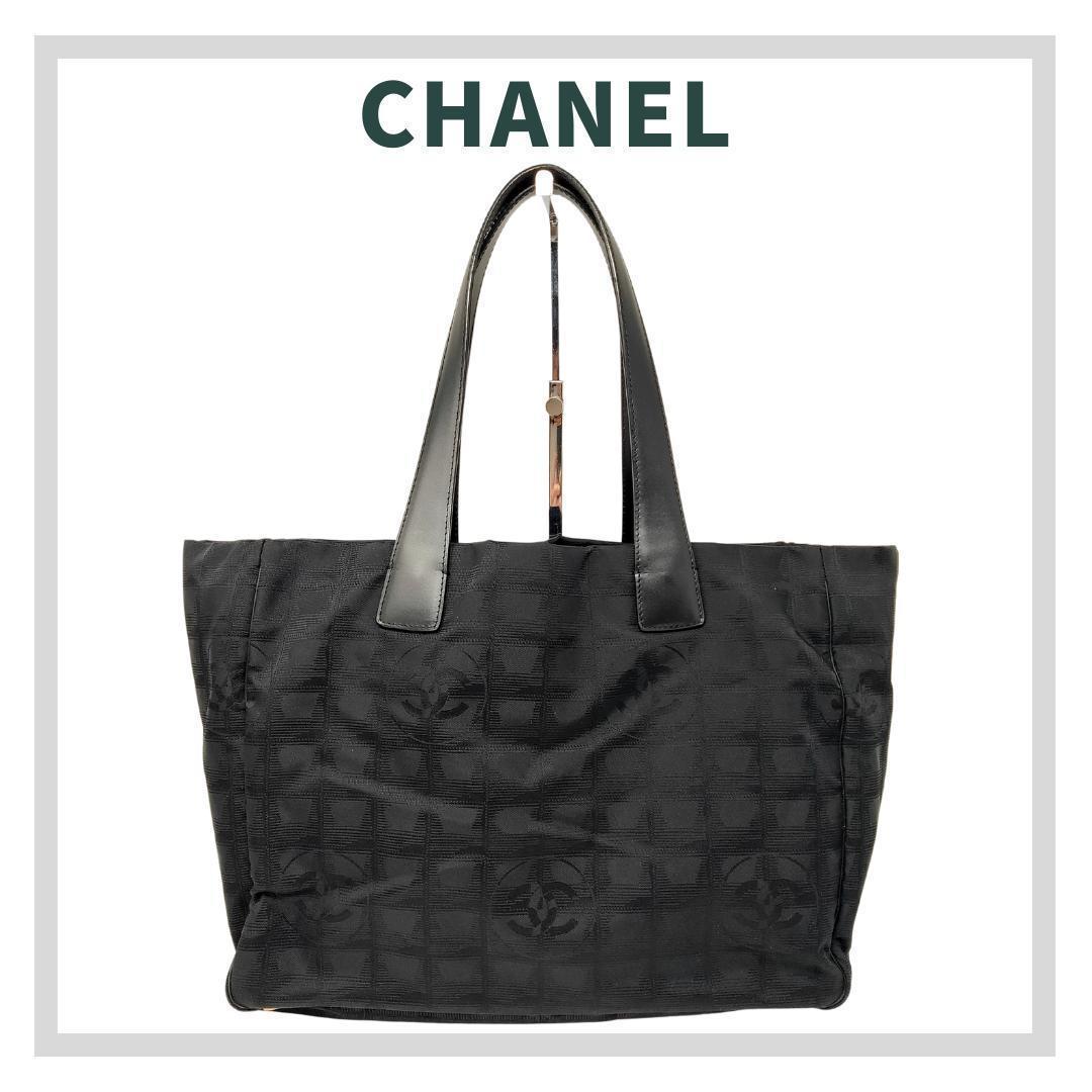 CHANEL シャネル ニュートラベルライン MM トートバッグ ブラック
