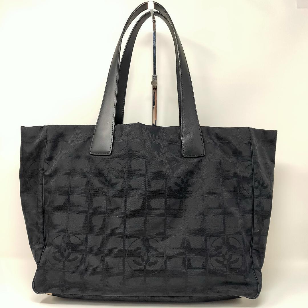 CHANEL シャネル ニュートラベルライン MM トートバッグ ブラック